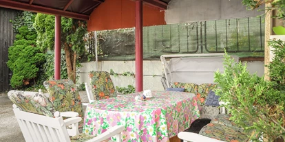Monteurwohnung - Deggingen - Garten Sitzplatz - Ferienwohnung Klenk 2