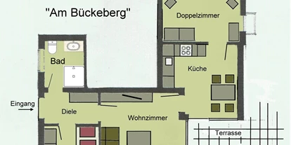 Monteurwohnung - PLZ 31860 (Deutschland) - Raumaufteilung - Ferienwohnung "Am Bückeberg" direkt in Emmerthal