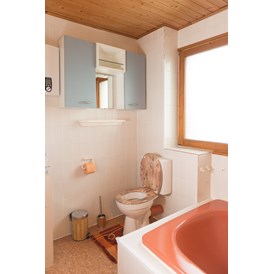Monteurzimmer: WC im Badezimmer - Haus Feldblick Neubulach
