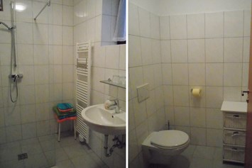 Monteurzimmer: Dusche und WC separat. - Vermietung Muck 