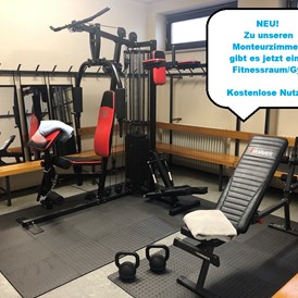 Monteurzimmer: NEU! Fitnessraum/Gym mit kostenloser Benutzung  - Monteurzimmer Monteurwohnung Casa am Schloss Weiterdingen  Singen Konstanz Radolfzell