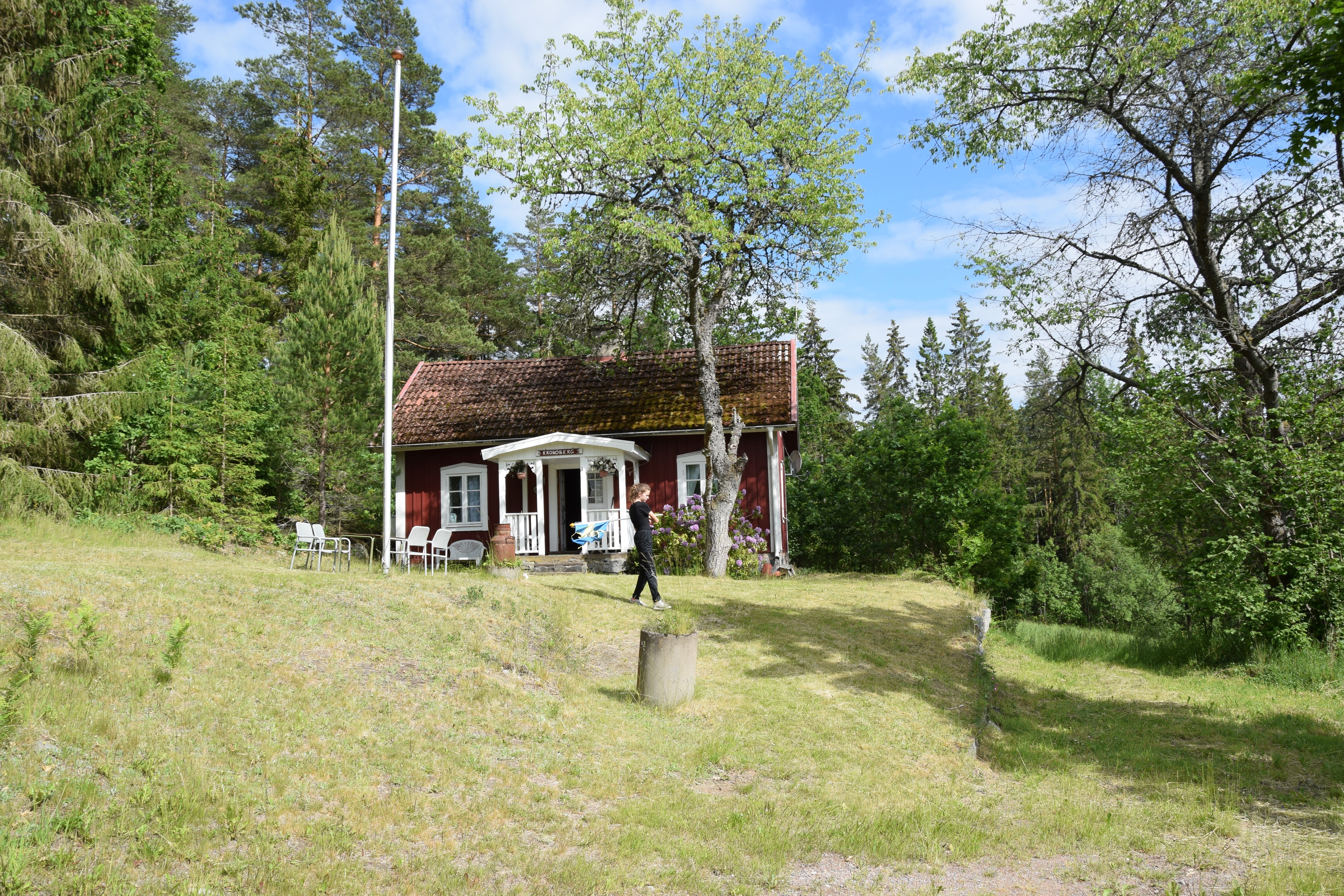 Monteurzimmer: Landhaus am See VIMMERBY - Vetlanda, Südschweden, Panoramablick, Alleinlage, Boot, Motor, Fahrräder, Top-Komfort