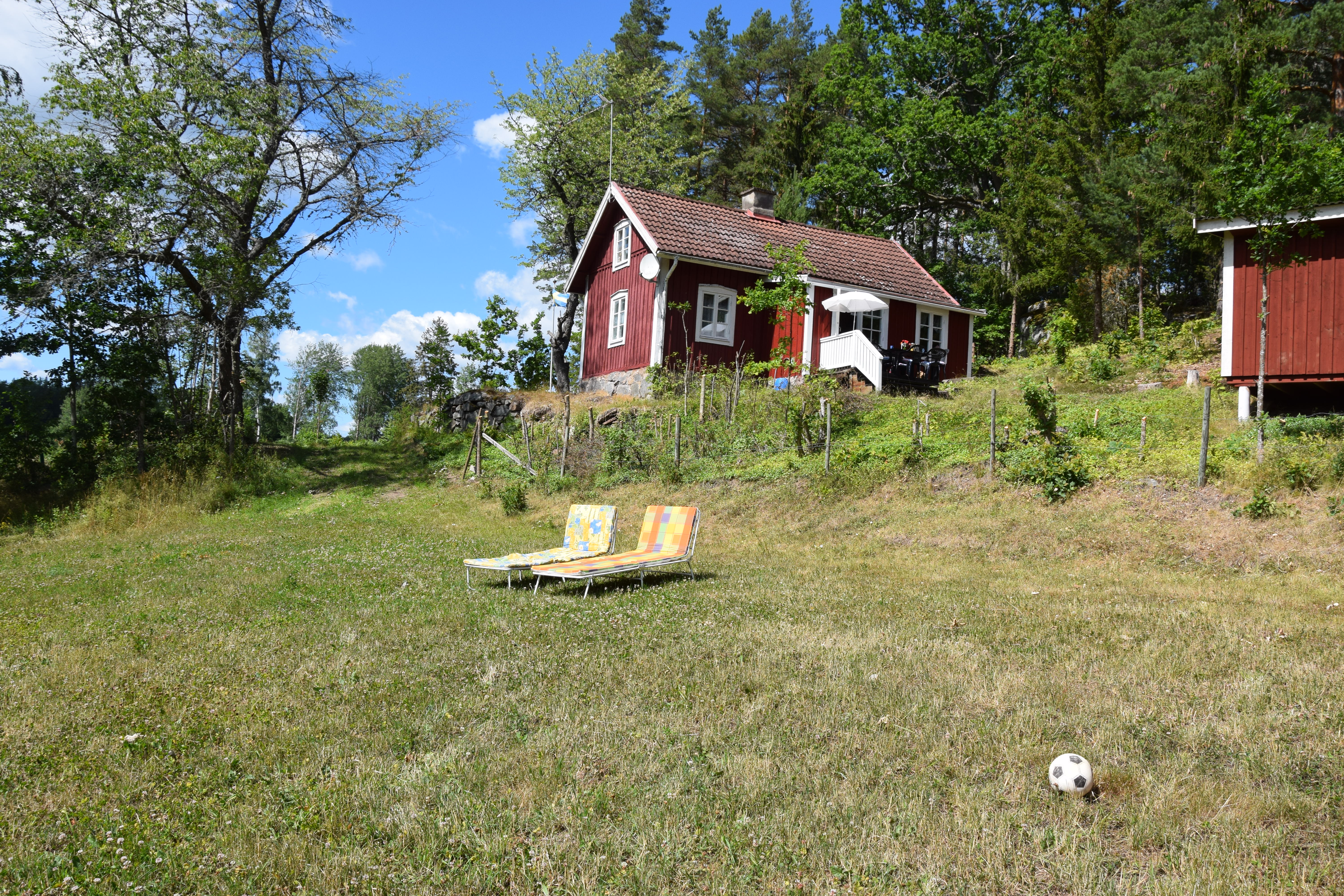 Monteurzimmer: Landhaus am See VIMMERBY - Vetlanda, Südschweden, Panoramablick, Alleinlage, Boot, Motor, Fahrräder, Top-Komfort