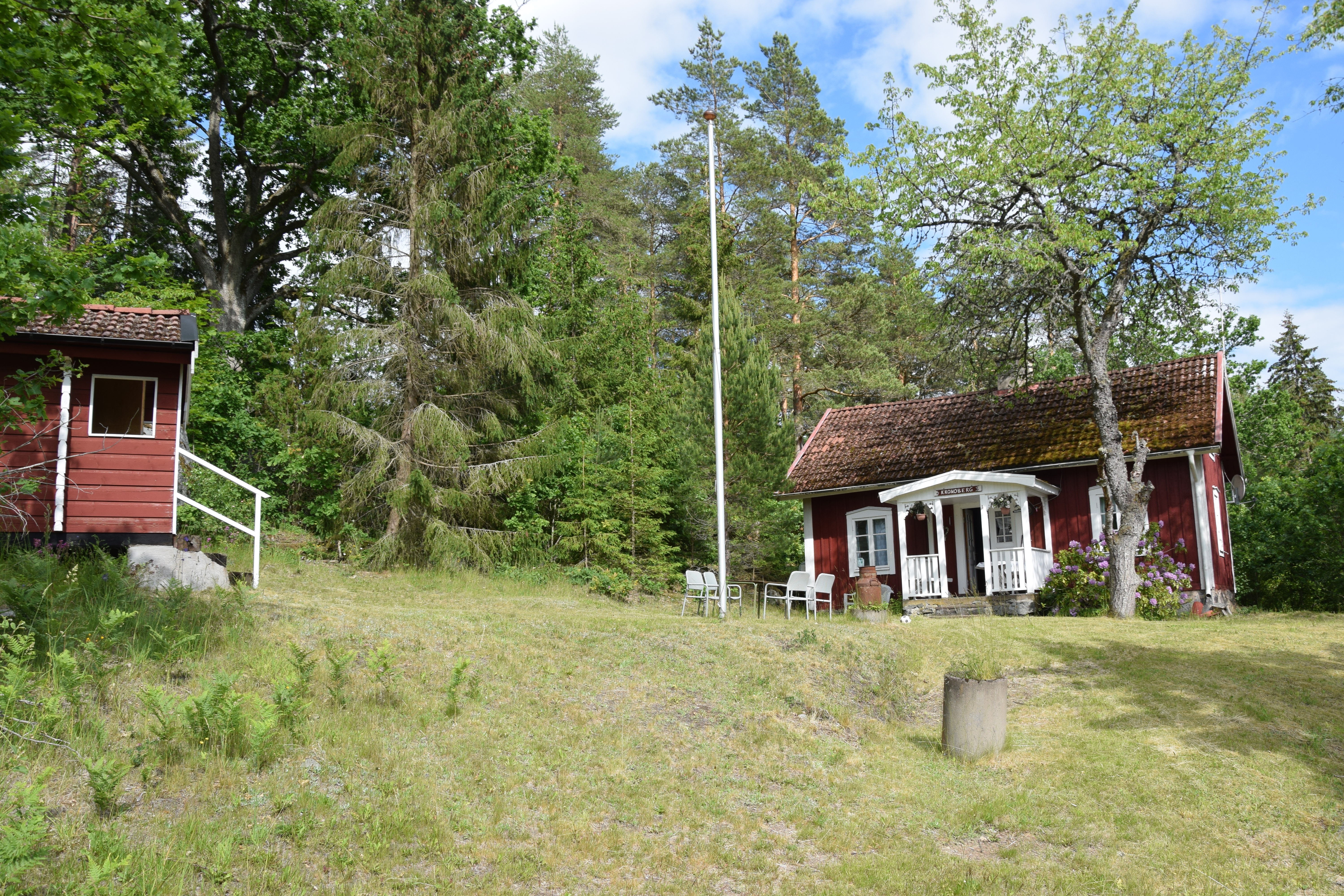 Monteurzimmer: Landhaus am See VIMMERBY - Vetlanda, Südschweden, Panoramablick, Alleinlage, Boot, Motor, Fahrräder, Top-Komfort