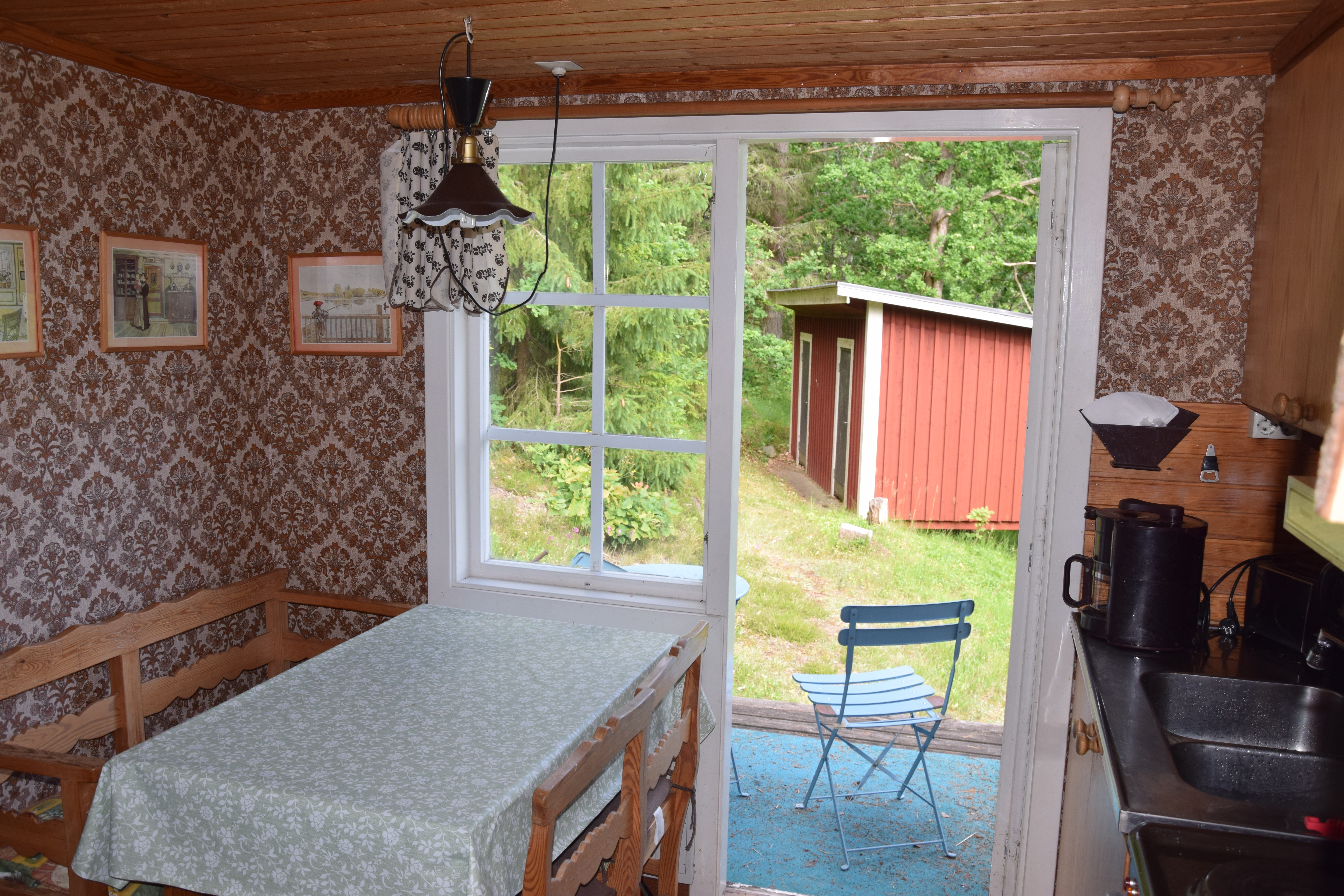 Monteurzimmer: Landhaus am See VIMMERBY - Vetlanda, Südschweden, Panoramablick, Alleinlage, Boot, Motor, Fahrräder, Top-Komfort