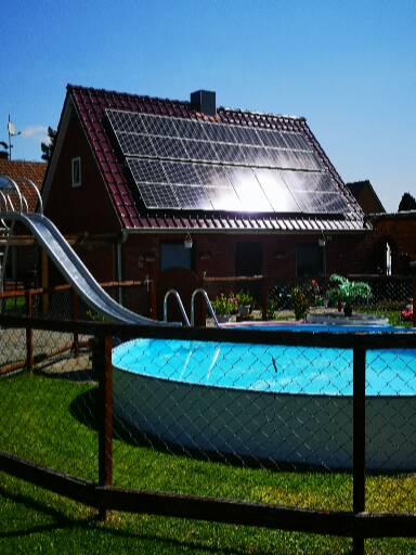 Monteurwohnung - Butjadingen Fedderwardersiel - Gartenansicht
Poolnutzung nach absprache möglich - Nordsee Monteurwohnung Justus 