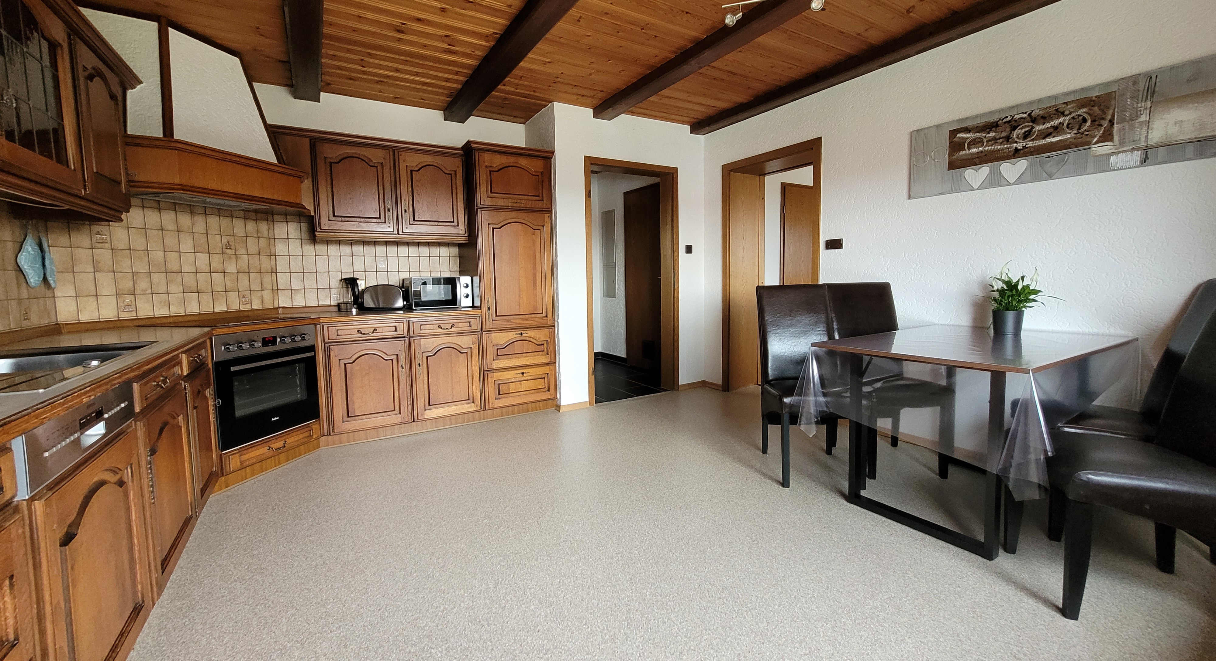 Monteurwohnung - Bettwäsche: Bettwäsche inklusive - Bayern - Voll ausgestattete Küche - Monteurwohnung/Ferienwohnung Melanie 