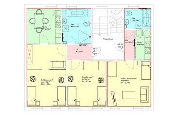 Monteurzimmer: Monteurwohnung ausgestattet für bis zu 4 Arbeiter in Roßwein