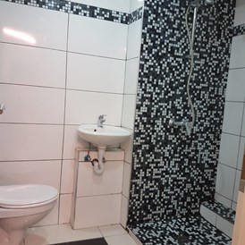 Monteurzimmer: Badezimmer mit Dusche - Wohnstüble 13