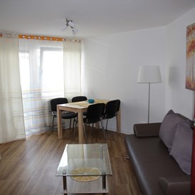Monteurzimmer: Wohnzimmer - gemütliche moderne Wohnung / Monteurzimmer Nähe Heidelberg
