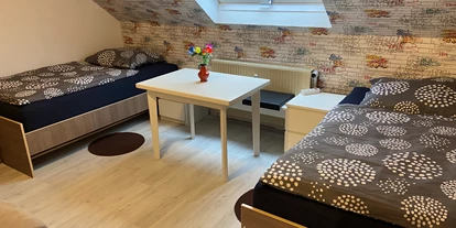 Monteurwohnung - PLZ 31319 (Deutschland) - Zimmer 1 / Zweibettzimmer mit 2 Einzelbetten, Essplatz und TV. - Monteurzimmer Hohenhameln Mehrum