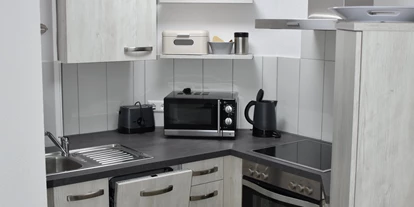 Monteurwohnung - PLZ 88348 (Deutschland) - Einbauküche mit allen üblichen Geräten. - Apartment im Rosengarten