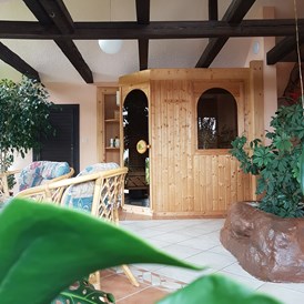 Monteurzimmer: Sauna (optional buchbar gegen Aufpreis) - Ferienwohnung Rennsteigoase Rosenthal