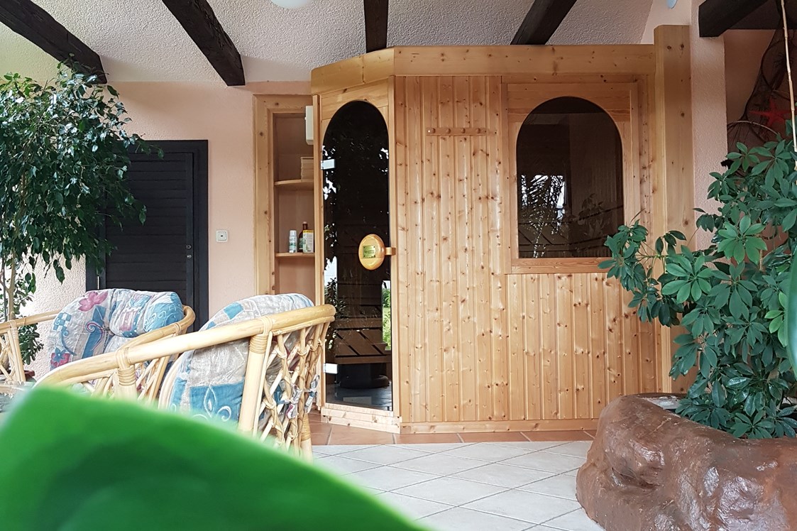 Monteurzimmer: Sauna (optional buchbar gegen Aufpreis) - Ferienwohnung Rennsteigoase Rosenthal