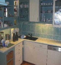 Monteurzimmer: Küche mit Kaffeemaschine - Monteurzimmer bei Düsseldorf