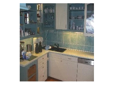 Monteurzimmer: Küche mit Kaffeemaschine - Monteurzimmer bei Düsseldorf