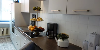 Monteurwohnung - Uslar - Komplett ausgestattete Küche zum kochen - Ferienwohnung 110 qm, Monteurzimmer Uslar im Solling Niedersachsen