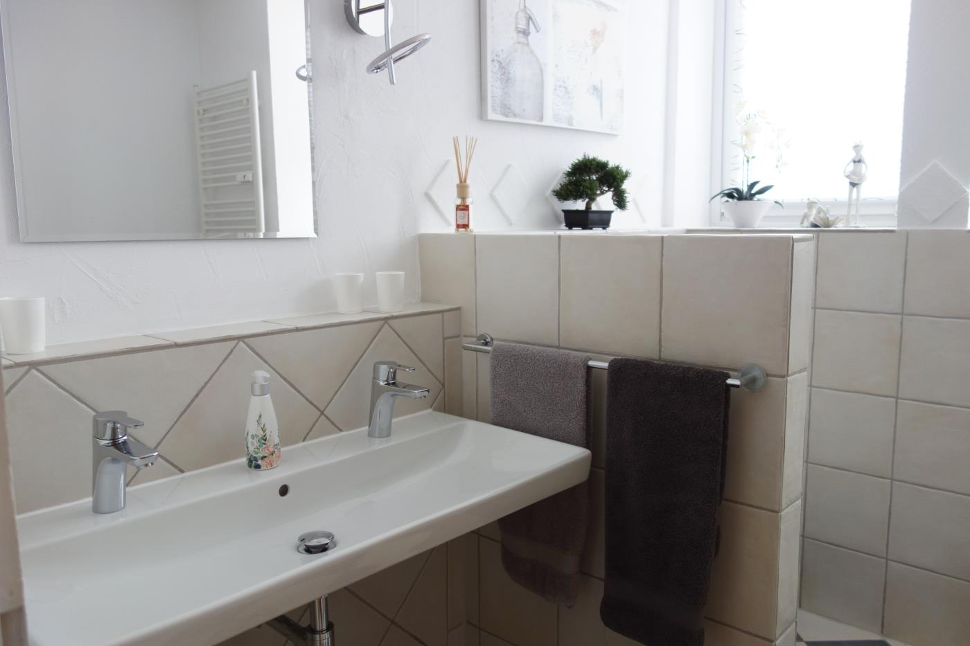 Monteurzimmer: Badezimmer - Ferienwohnung/ Monteurzimmer Uslar