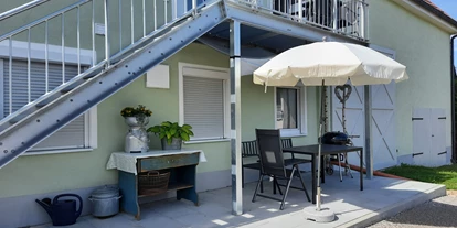 Monteurwohnung - PLZ 89365 (Deutschland) -  Terrasse zur Wohnung 3 - Gästehaus Buberl