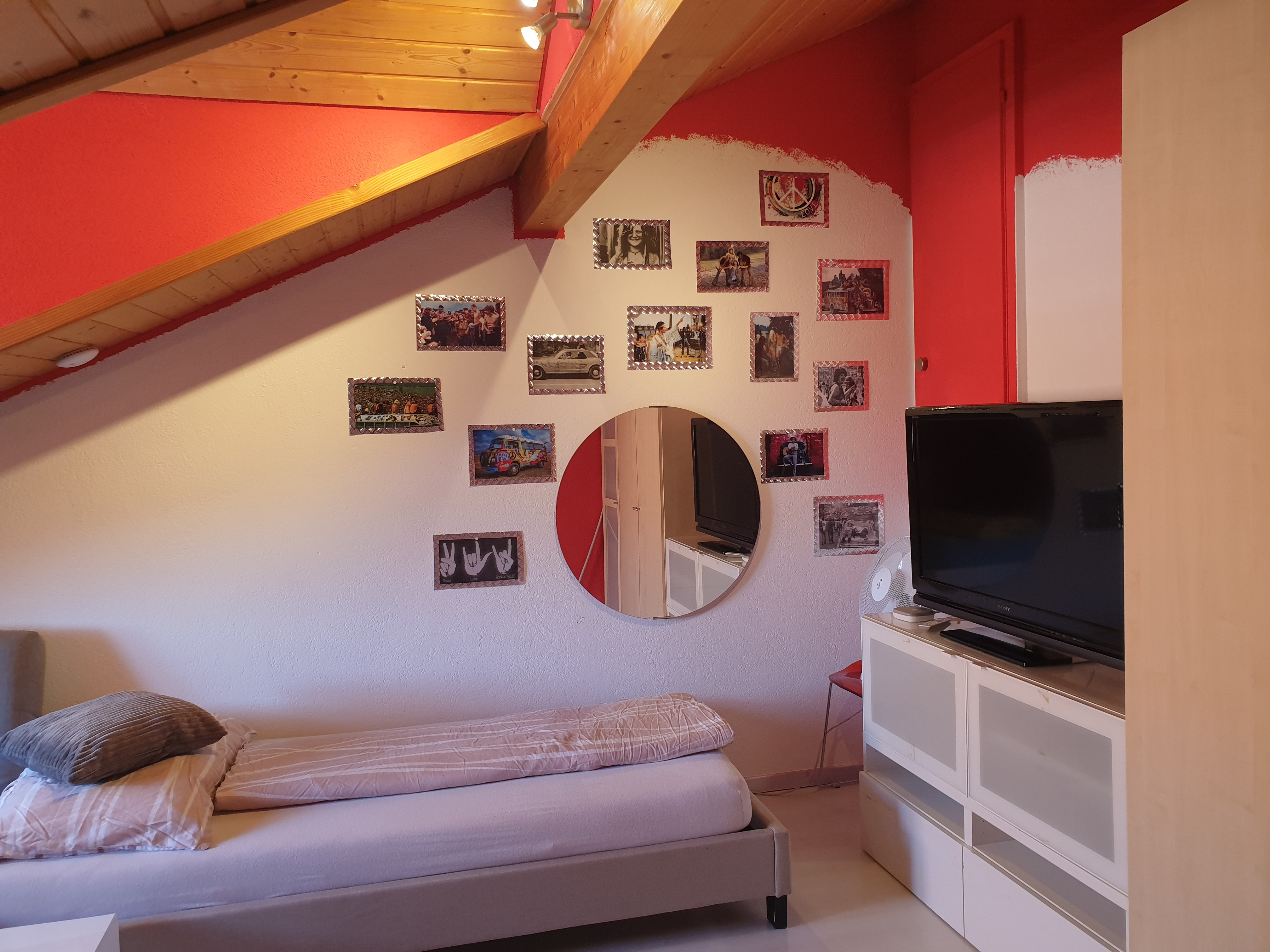 Monteurzimmer: 2 Bettzimmer Woodstock - Guesthouse Claudia