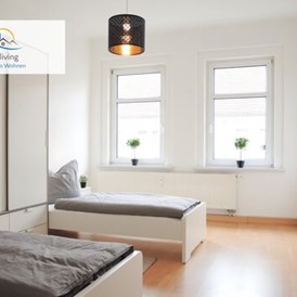 Monteurzimmer: Beispielbild Schlafzimmer - flex living - Monteurwohnungen in Stralsund (DEU|EN|PL|HU)