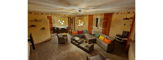Monteurzimmer: Wohn-/Esszimmer - Ferienwohnung Wiesental 3 Schlafzimmer 6 Personen