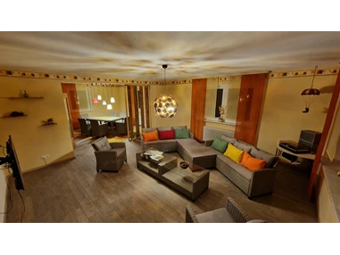 Monteurzimmer: Wohn-/Esszimmer - Ferienwohnung Wiesental 3 Schlafzimmer 6 Personen