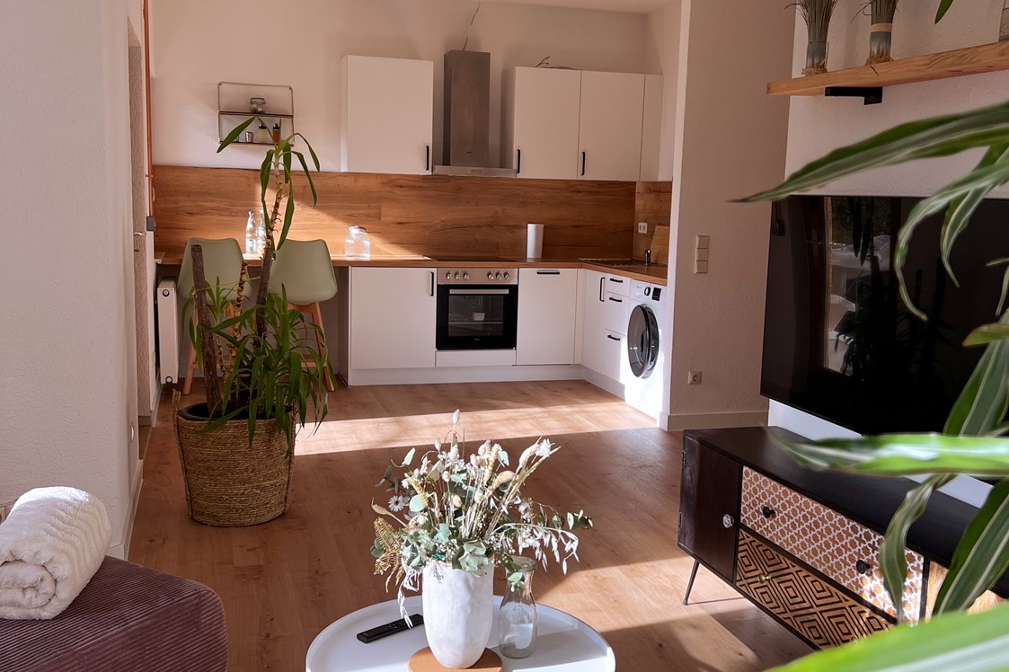 Monteurzimmer: FEWO2: Wohn-/Essbereich und Küche - Talwohnungen (🏠 3 Wohnungen für je max 3Personen)