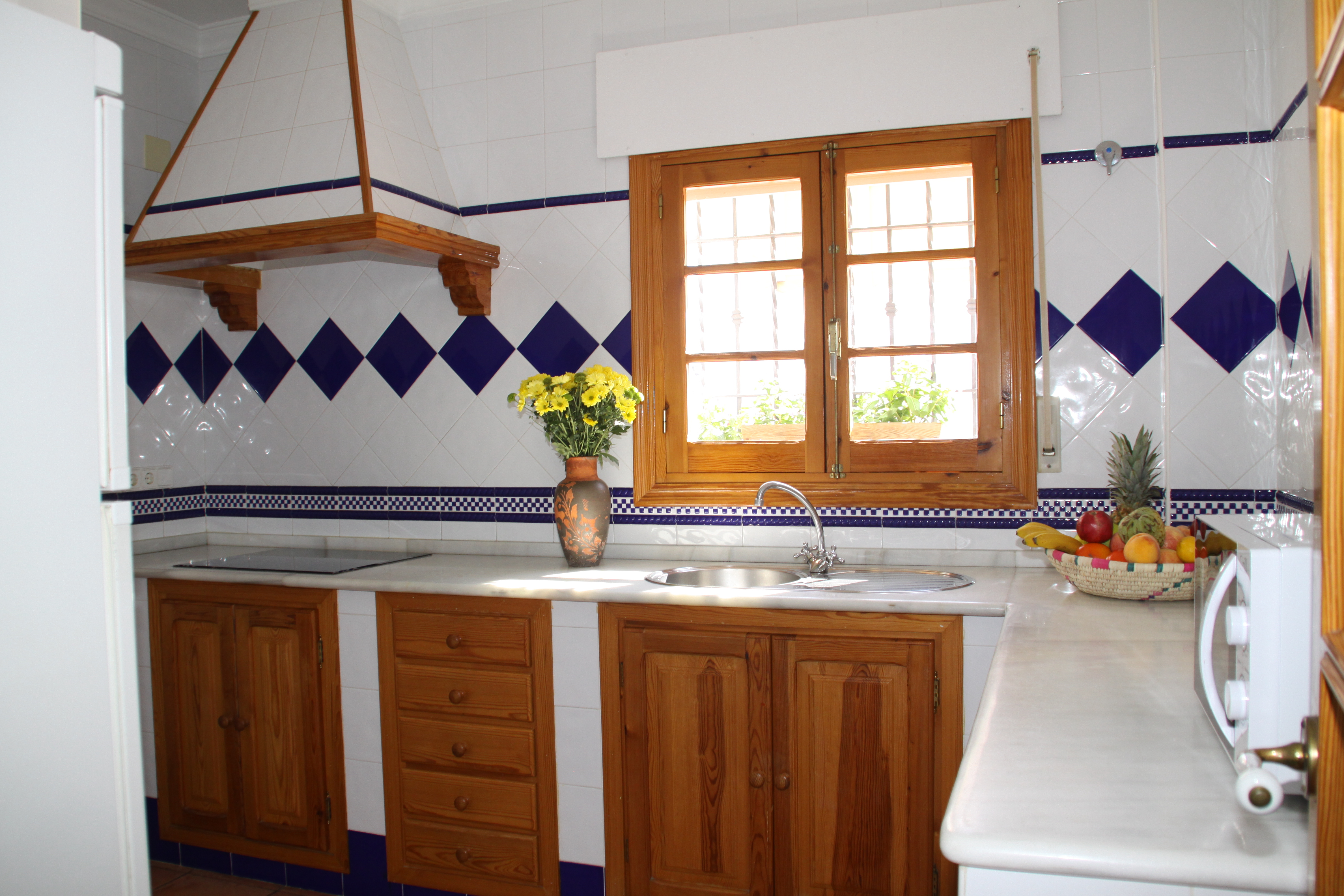 Monteurzimmer: Voll ausgestattete Küche: Kühlschrank, Gefriertruhe, Waschmaschine, Geschirrspüler, Mikrowelle, Kaffeemaschine, Schläger, Eisen, etc.. Und alle Utensilien. - Apartamento Caracola