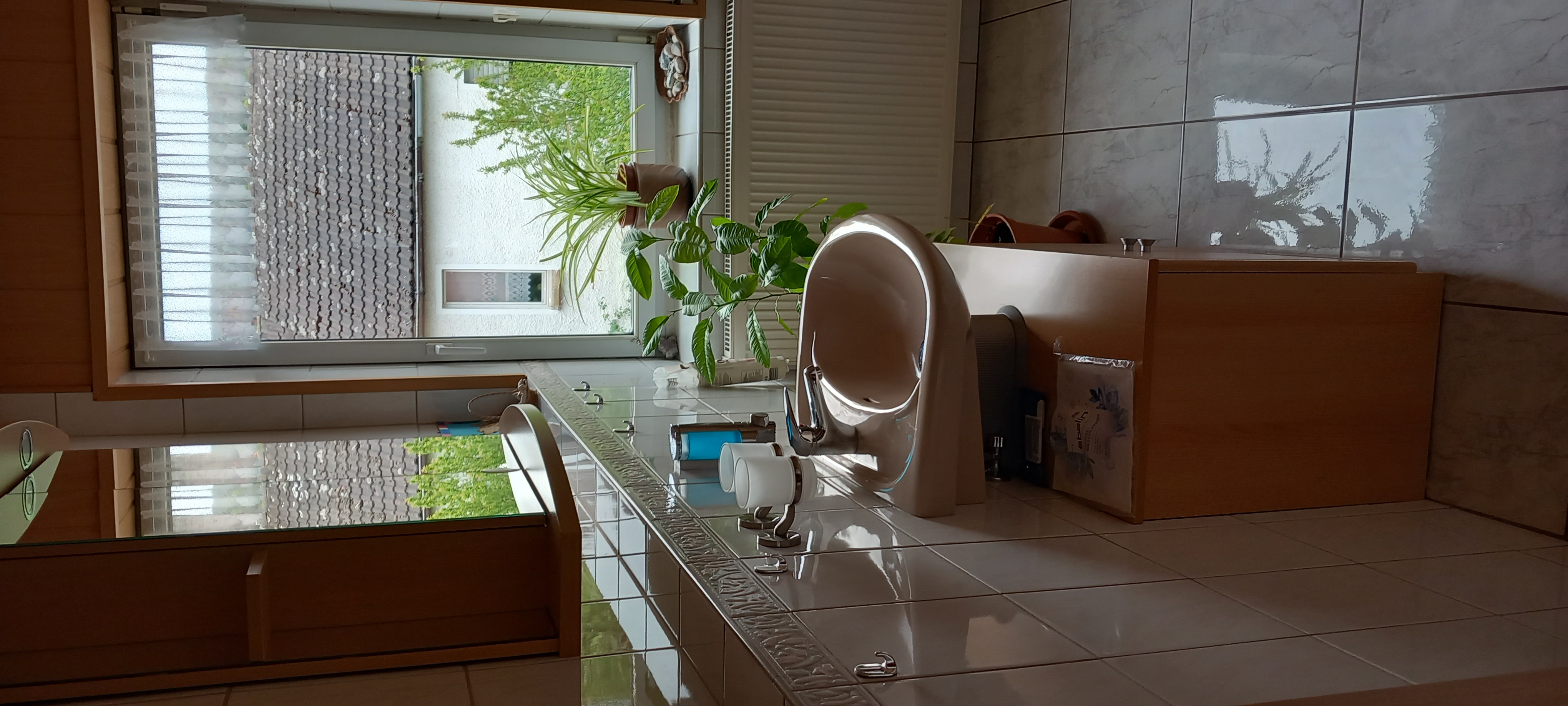 Monteurwohnung - Kühlschrank - Sachsen-Anhalt - Kleines Bad oben 2.Geschoss  - Ferienwohnung im Südharz am Kyffhäusergebirge