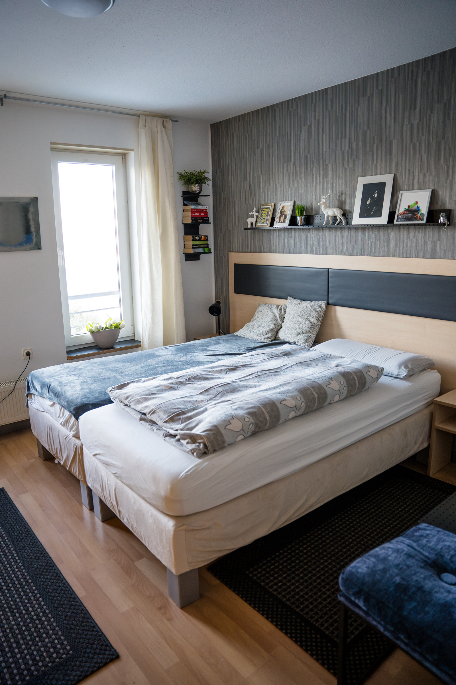 Monteurzimmer: Schlafzimmer Wohnung Nr. 1 mit 2 Betten getrennt und zusammen möglich - Sleep Inn Hagen
