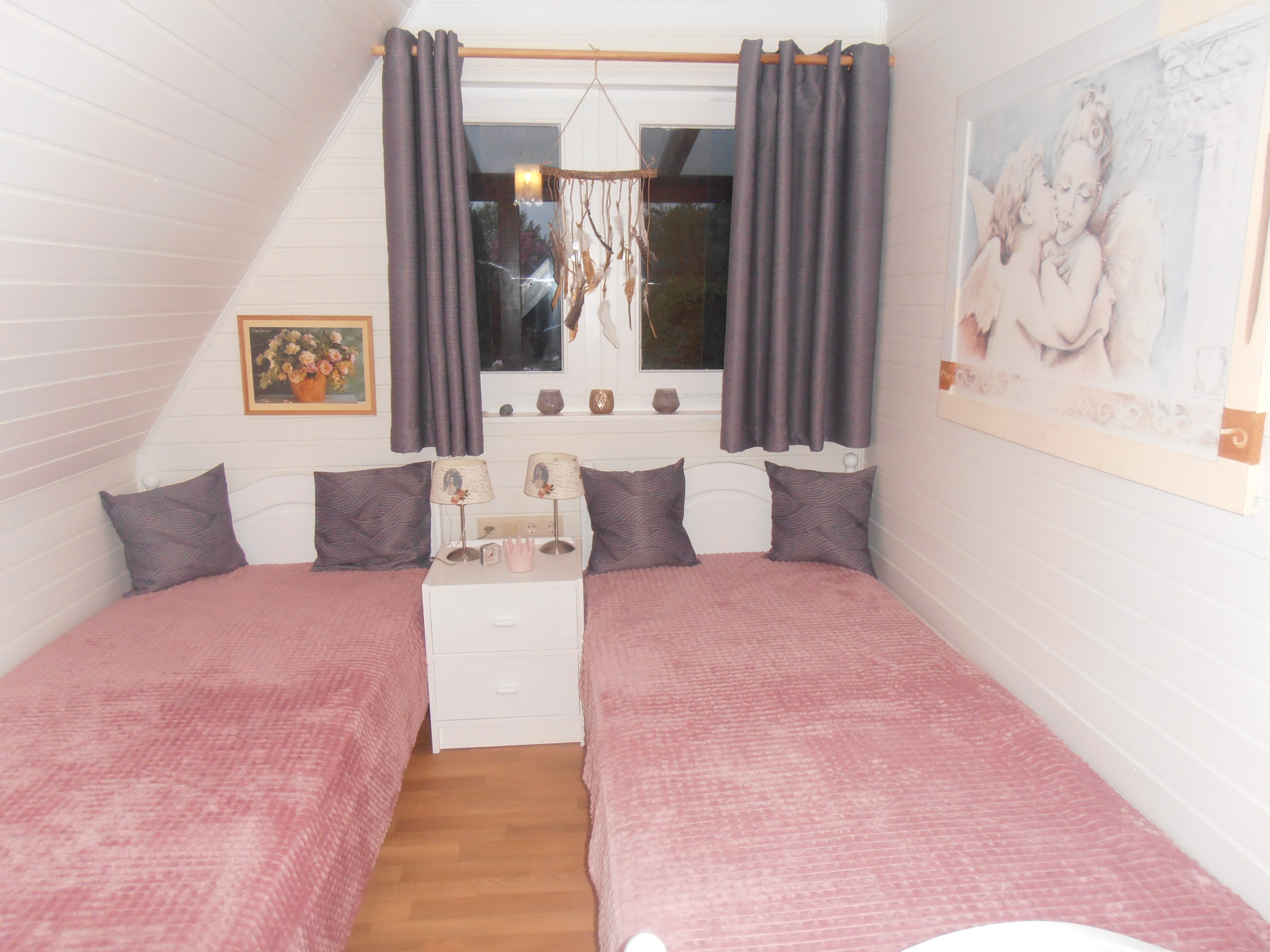 Monteurzimmer: Schlafzimmer unten - Ferienhaus Muschel