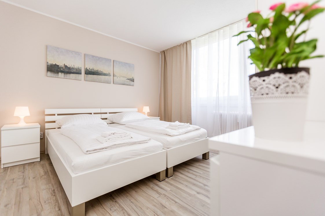 Monteurzimmer: Schlafzimmer, HomeRent Unterkunft in Dormagen - HomeRent in Dormagen, Monheim, Langenfeld, Rommerskirchen
