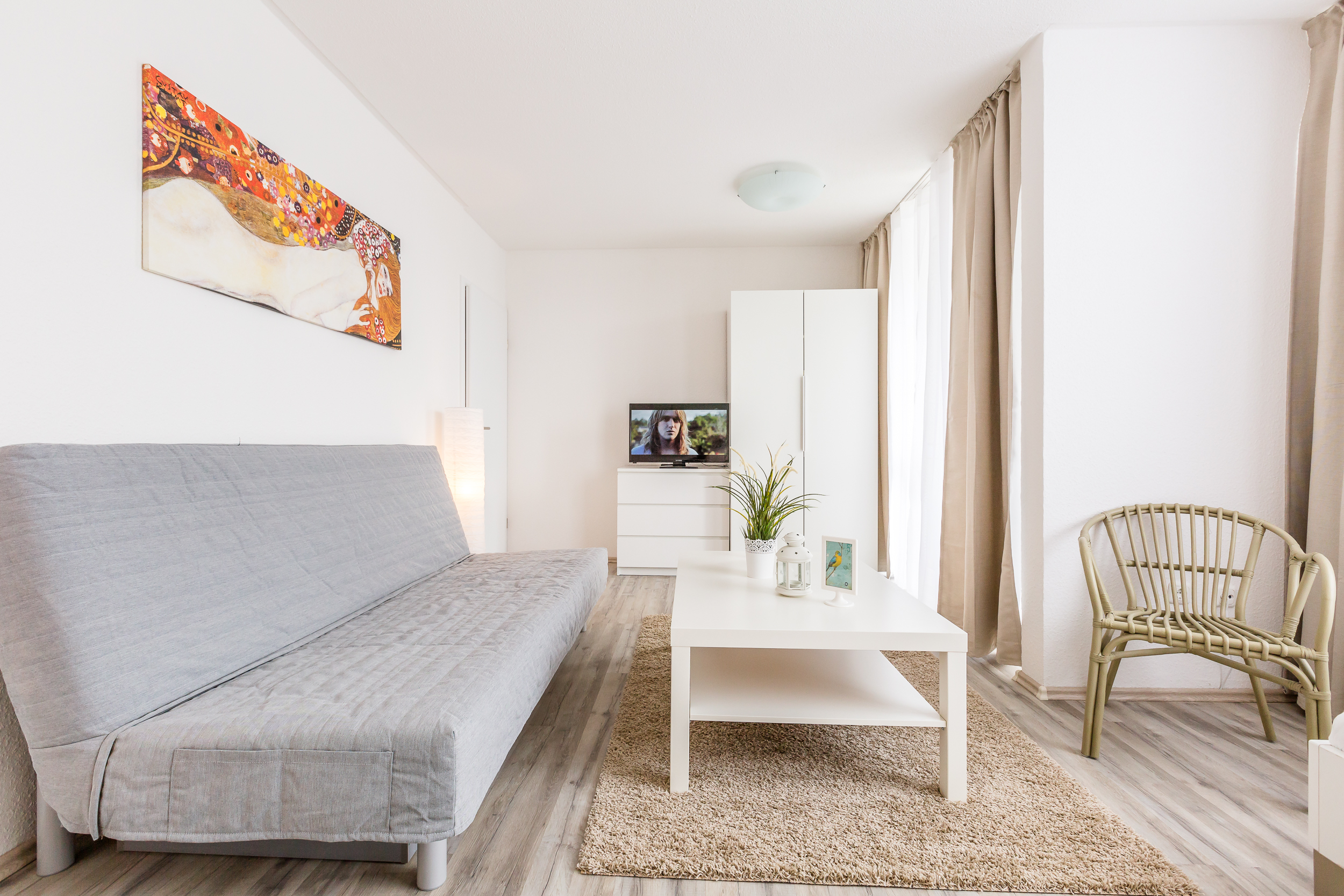 Monteurzimmer: Wohnbereich, HomeRent Unterkunft in Dormagen - HomeRent in Dormagen, Monheim, Langenfeld uvm.