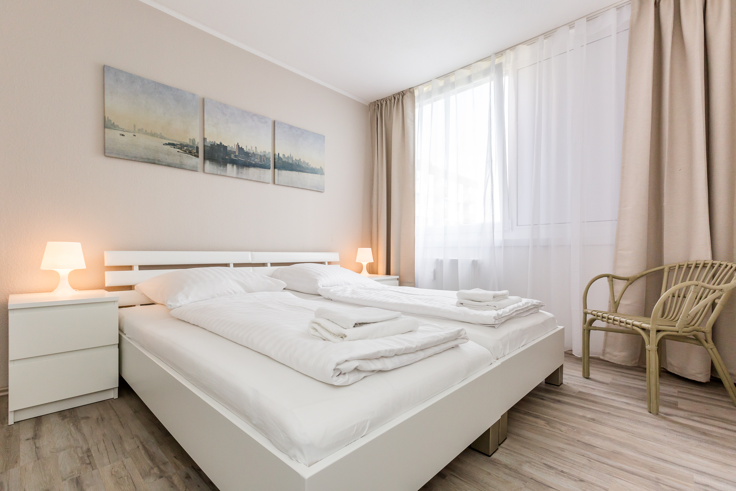 Monteurzimmer: Schlafzimmer, HomeRent Unterkunft in Dormagen - HomeRent in Dormagen, Monheim, Langenfeld uvm.