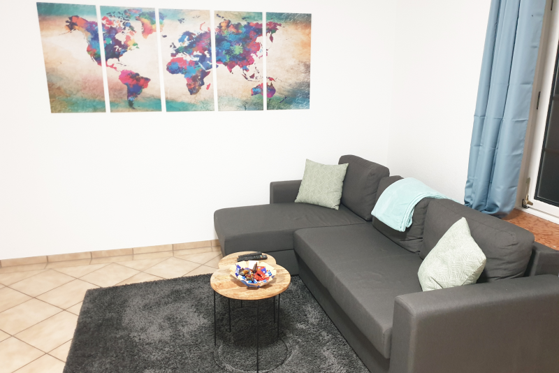 Monteurzimmer: Wohnschlafbereich, HomeRent Unterkunft in Bedburg-Hau - HomeRent in Bedburg-Hau bei Kleve