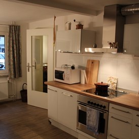 Monteurzimmer: Blick aus Küche - Ferienhaus Treisberg