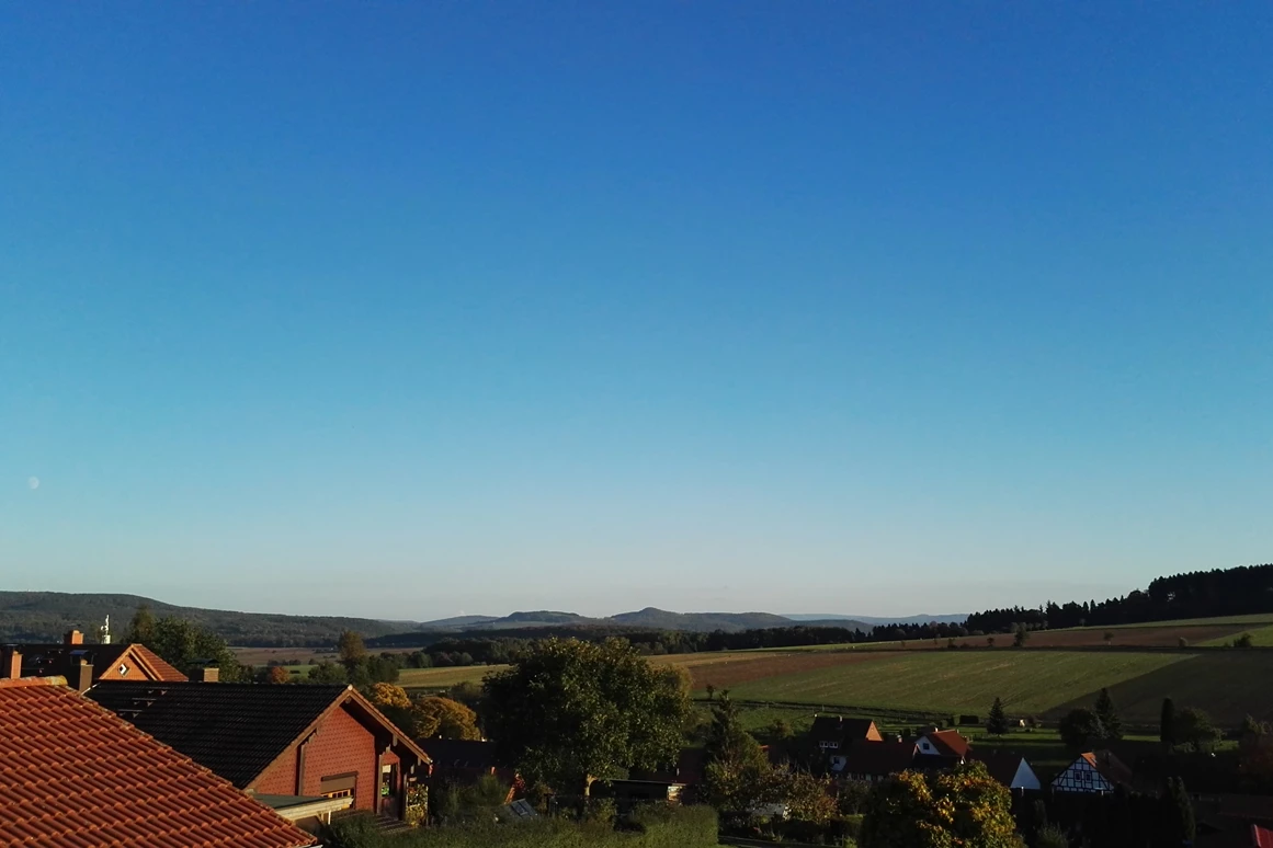Monteurzimmer: Aussicht vom Balkon - Ferienwohnung-Nickel, Niemetal