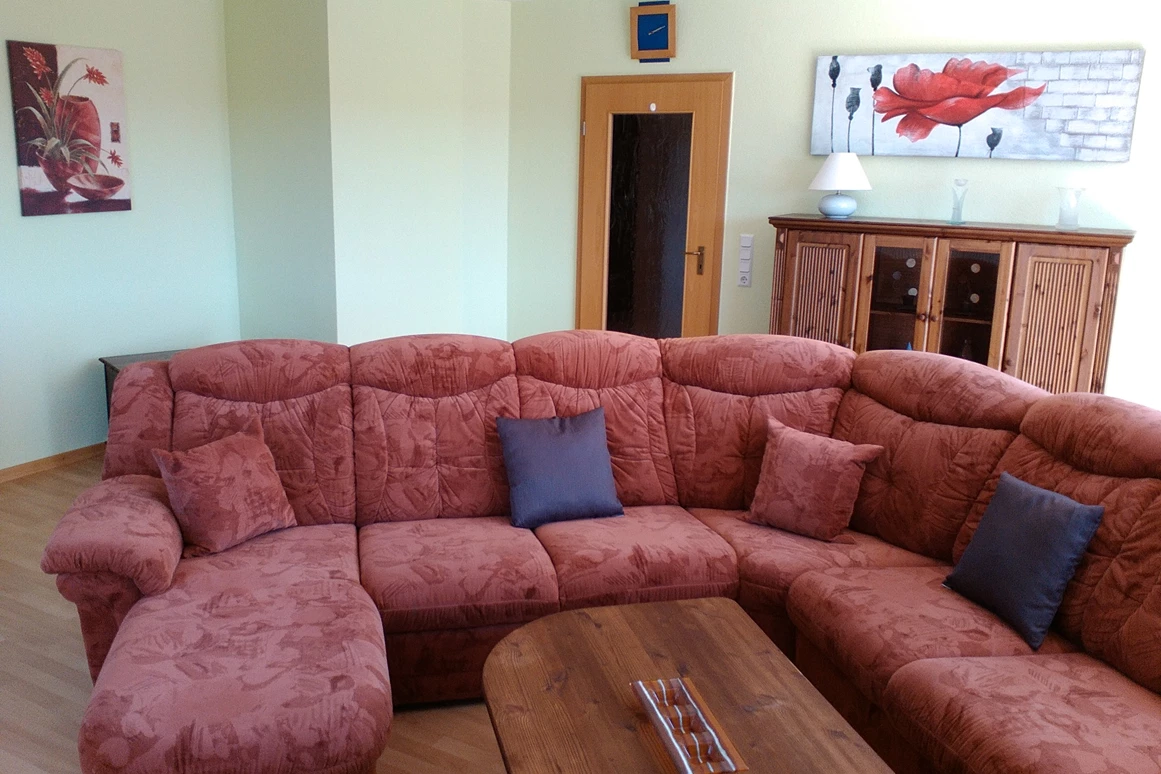 Monteurzimmer: Wohnzimmer - Ferienwohnung-Nickel, Niemetal