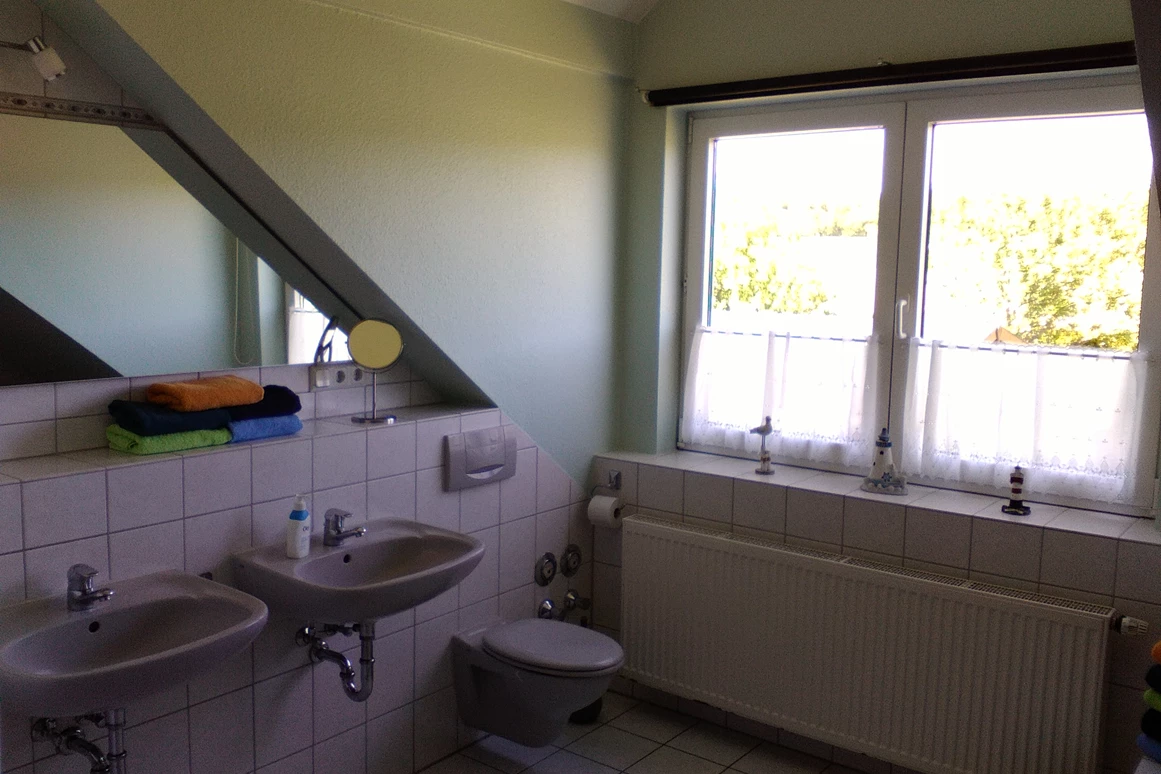 Monteurzimmer: Bad - Ferienwohnung-Nickel, Niemetal