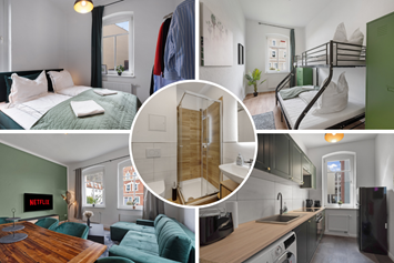 Monteurzimmer: Übersicht - Voll ausgestattetes Apartment in Dresden 