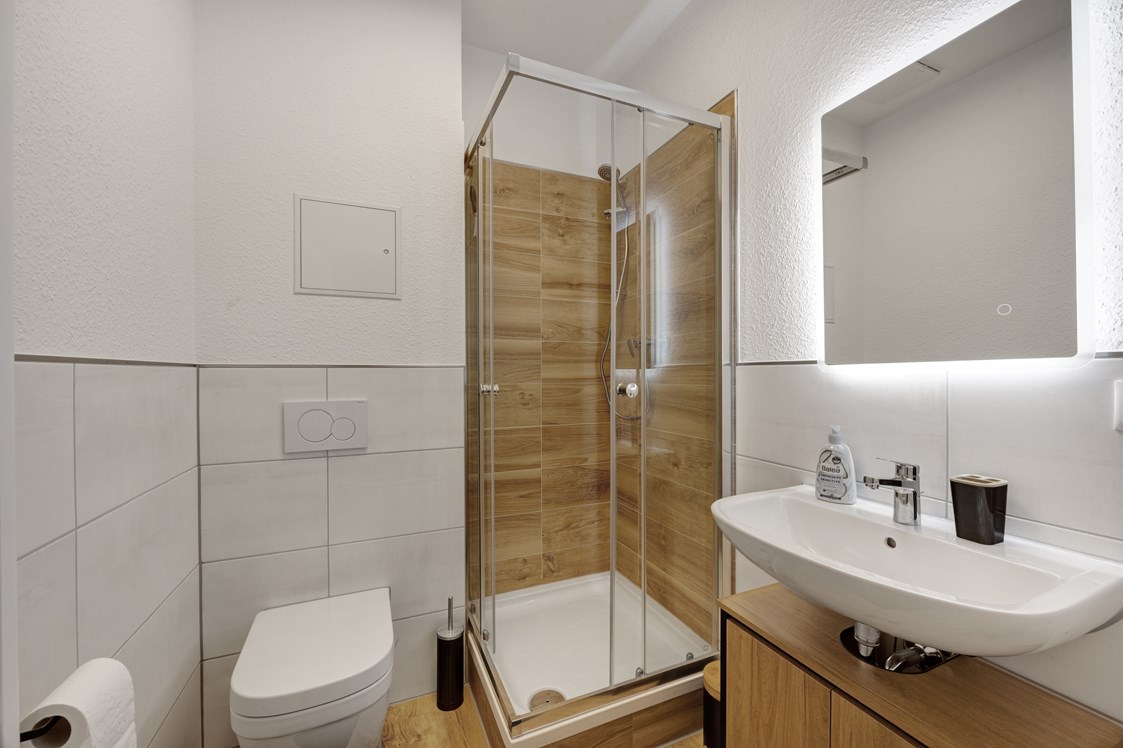 Monteurzimmer: Badezimmer - Voll ausgestattetes Apartment in Dresden 