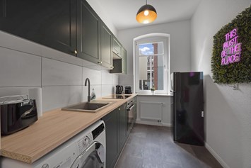 Monteurzimmer: Küche  - Voll ausgestattetes Apartment in Dresden 