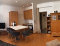 Monteurzimmer: Wohnküche des Apartments Fischer - Apartment Haus Fischer