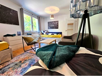 Monteurwohnung - Waschmaschine - Deutschland - Wohnzimmer - Monteurzimmer| Ferienwohnung StayINN Halle (Saale)