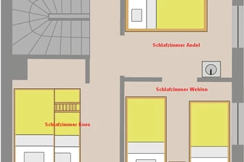 Monteurzimmer: Unterkunft für 2-8 Personen in 4 Schlafzimmern