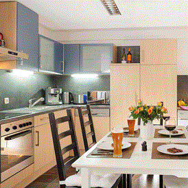 Monteurwohnung: ausgestattete Küche - Monteurwohnung in Nürnberg - möbliertes Wohnen auf Zeit