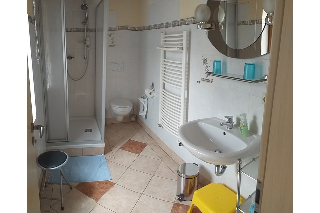 Monteurzimmer: Dusche mit WC - Hofellen