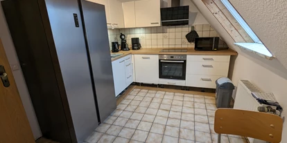 Monteurwohnung - Kaffeemaschine - Meppen - Küche Obergeschoss  - Monteurunterkunft Lingen-Brögbern