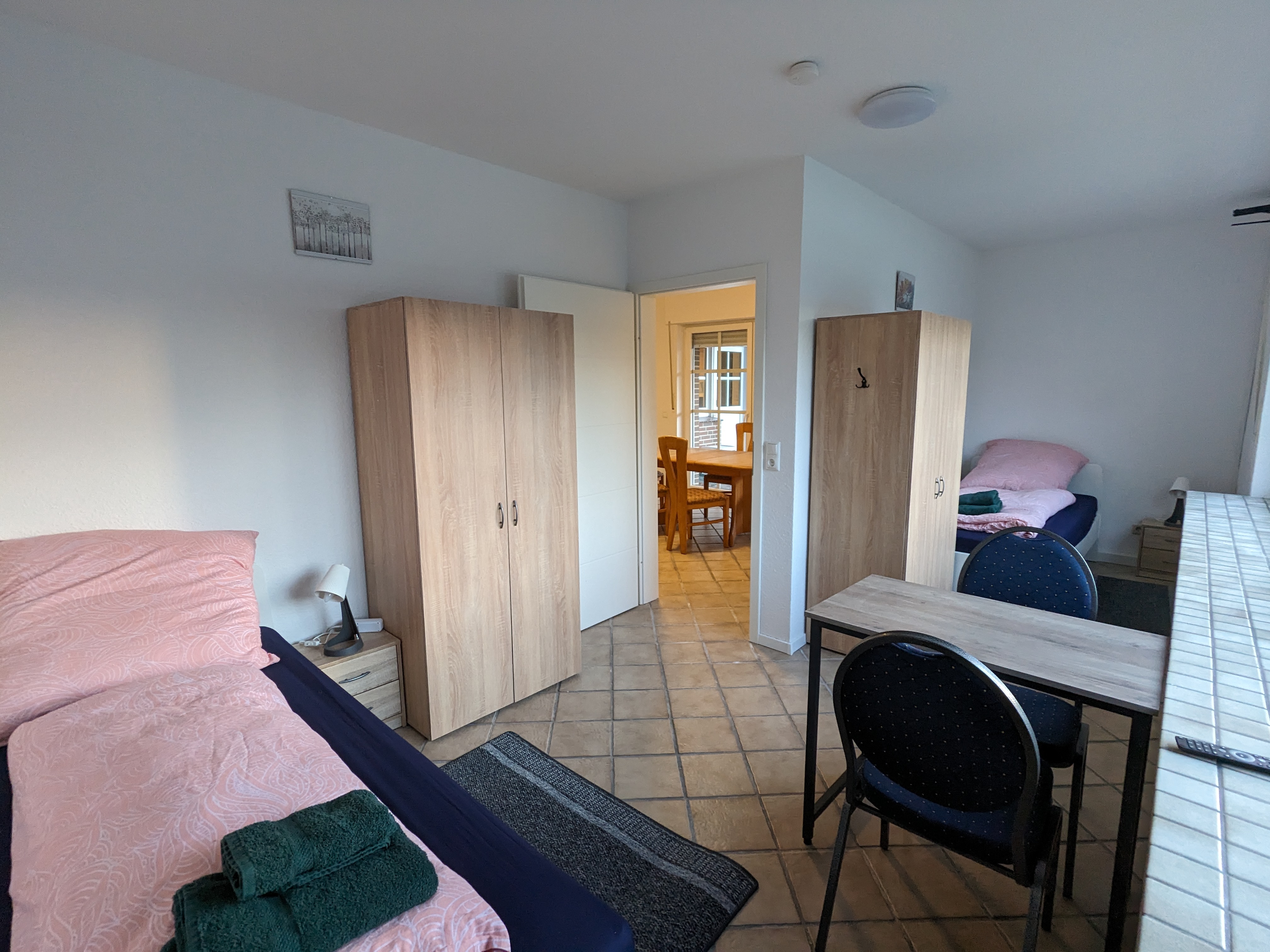 Monteurzimmer: Doppelzimmer Erdgeschoss  - Monteurunterkunft Lingen-Brögbern 